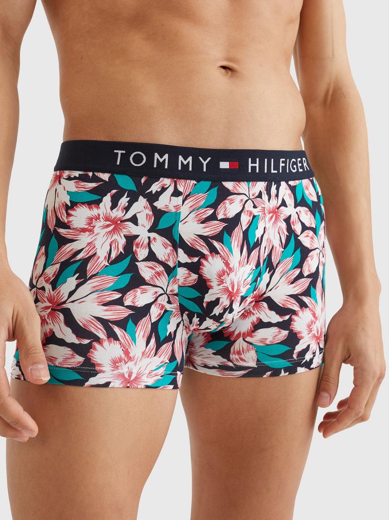 Férfi Tommy Hilfiger Stretch cotton printed trunk Trunks Színes | HU 1312SGL